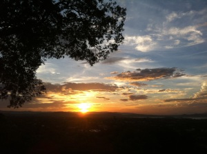 Sunset over Lake Managua